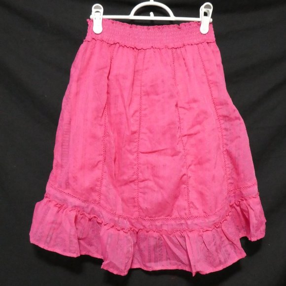 AEROPOSTLE Trending Pink Geometric Burnout Hi-Lo / High-Low Skirt - Picture 3 of 12